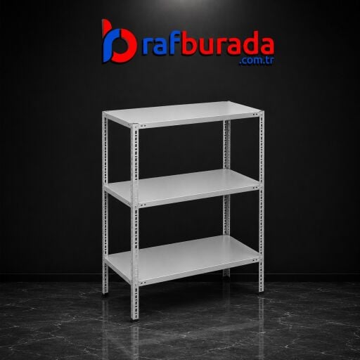 3 Katlı Çelik Raf